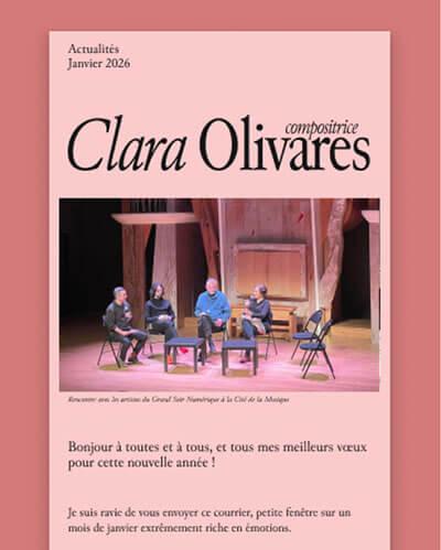 Extrait d'une newsletter de Clara Olivares