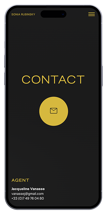 Visualizzazione del sito web su mobile